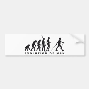 Autocollant De Voiture evolution nordiod walking