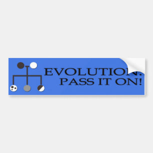 Autocollant De Voiture Évolution : Passez-la dessus !