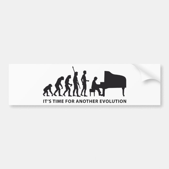 Autocollant De Voiture evolution piano (Devant)