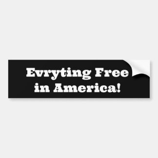 Autocollant De Voiture Evryting Free en Amérique !