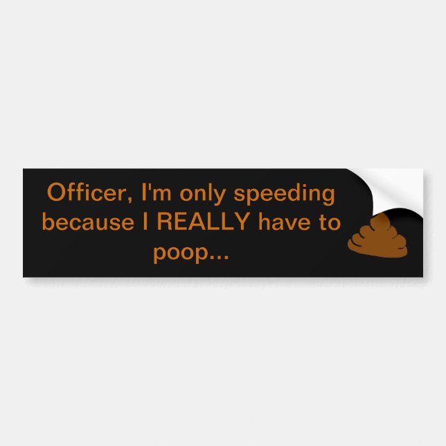 Autocollant De Voiture Excuses (Devant)