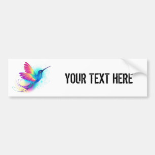 Autocollant De Voiture Exotic Rainbow Hummingbird