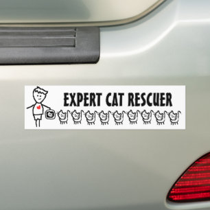 Autocollant De Voiture Expert Cat Rescuer