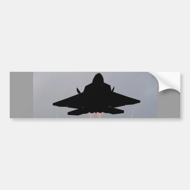 AUTOCOLLANT DE VOITURE F-22 QUITTANT LA GUAM (Devant)