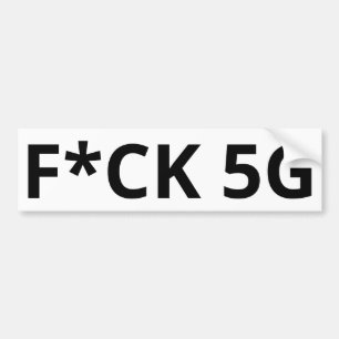 AUTOCOLLANT DE VOITURE F*CK 5G