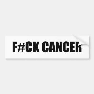 AUTOCOLLANT DE VOITURE F#CK CANCER