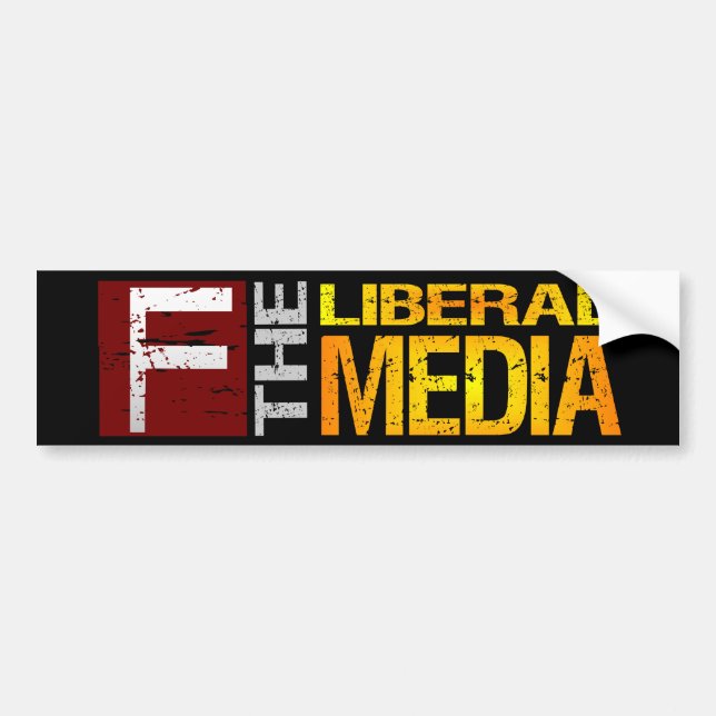 Autocollant De Voiture F l'adhésif pour pare-chocs libéral de médias (Devant)