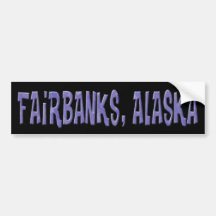AUTOCOLLANT DE VOITURE FAIRBANKS, ALASKA