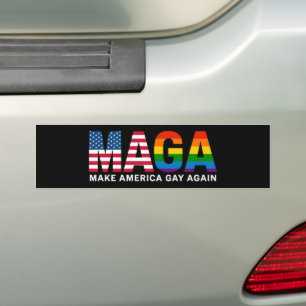 Autocollant De Voiture Faire de l'Amérique un endroit gay à nouveau Fiert