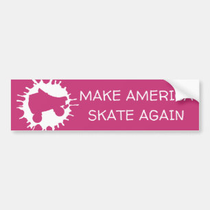 Autocollant De Voiture faire patiner l'amérique à nouveau rollerskate spl