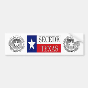 Autocollant De Voiture Faites cécession le Texas 2