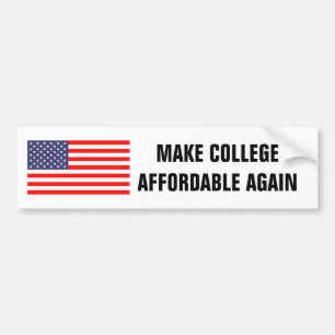 Autocollant De Voiture FAITES DE NOUVEAU COLLEGE ABORDABLE Bumper sticker