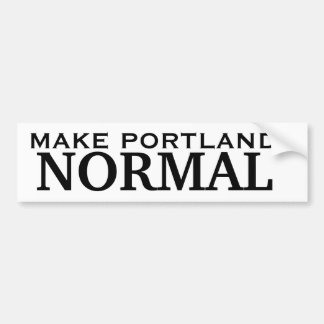 Autocollant De Voiture Faites la NORMALE de Portland