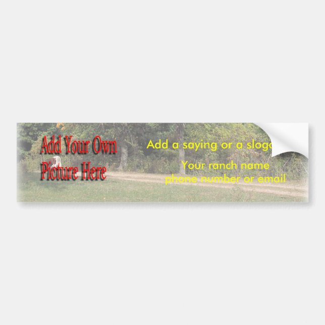 Autocollant De Voiture Faites un bumpersticker #1 (Devant)