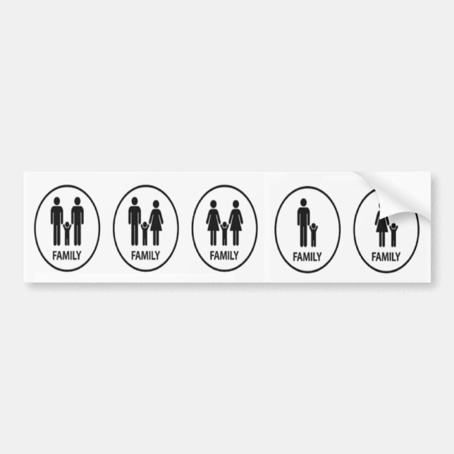 Autocollant De Voiture Famille (Devant)