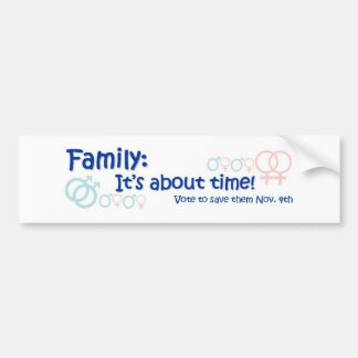 Autocollant De Voiture Famille-il a lieu au sujet de temps non sur 8