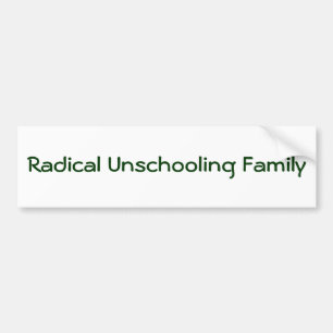 Autocollant De Voiture Famille radicale d'Unschooling