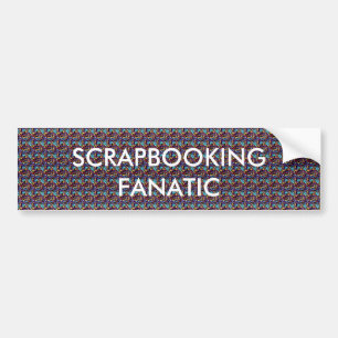 AUTOCOLLANT DE VOITURE FANATIQUE DE SCRAPBOOKING