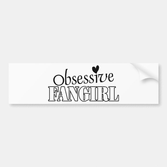 Autocollant De Voiture Fangirl obsessionnelle (Devant)
