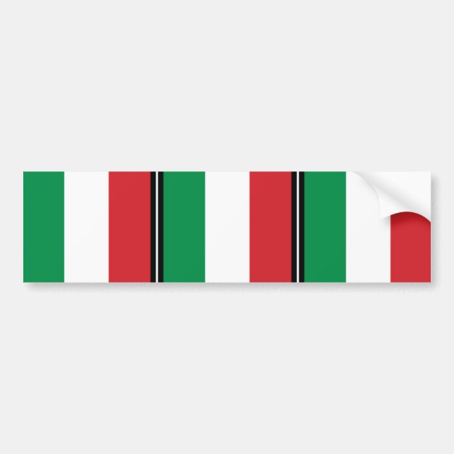 Autocollant De Voiture Fanion drapeau d'Italie, Italie (Devant)