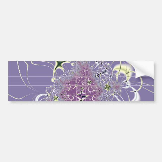Autocollant De Voiture Fantaisie violette (Devant)
