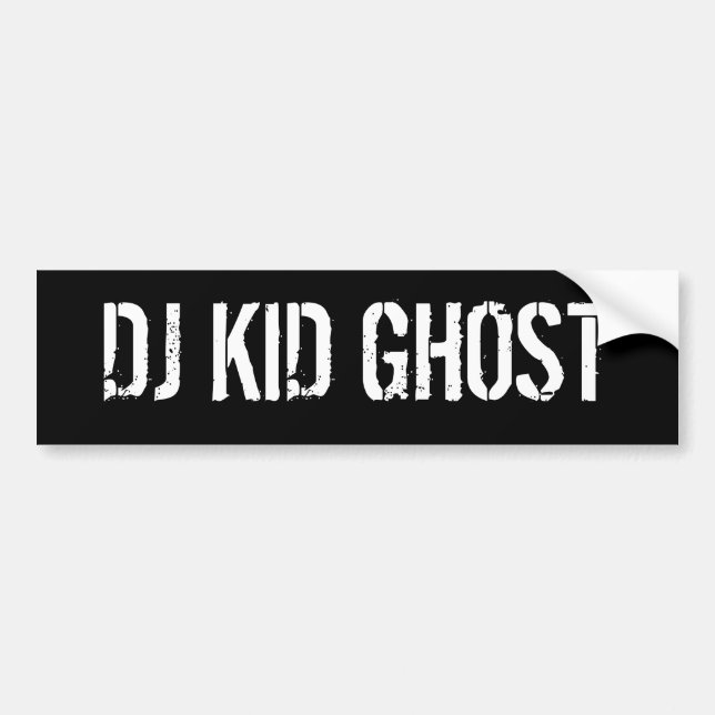 AUTOCOLLANT DE VOITURE FANTÔME D'ENFANT DU DJ (Devant)