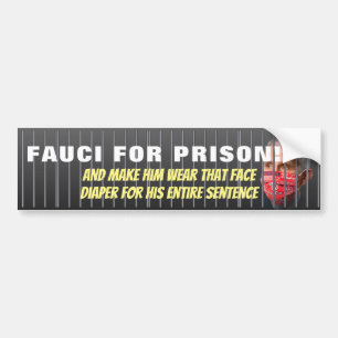 Autocollant De Voiture Fauci For Prison - Anti Anthony Fauci