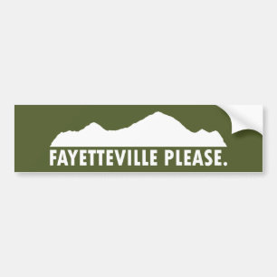 Autocollant De Voiture Fayetteville Arkansas S'Il Vous Plaît