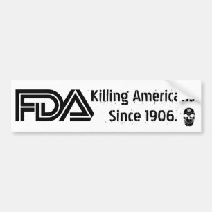 Autocollant De Voiture FDA (White)