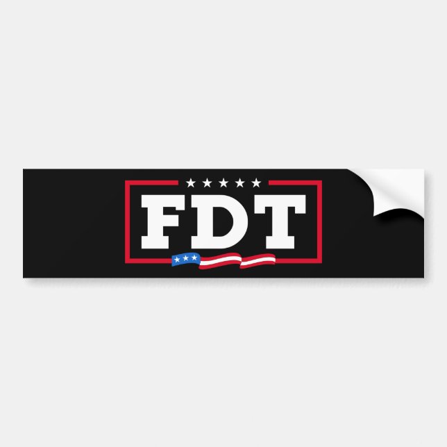 Autocollant De Voiture FDT Amusant anti-Trump No-Trump (Devant)