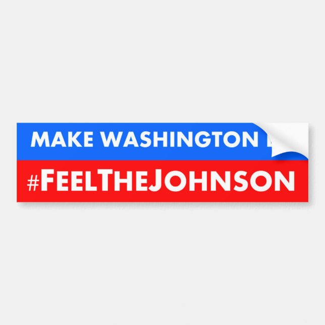 Autocollant De Voiture #feelthejohnson Gary Johnson 2016 (Devant)