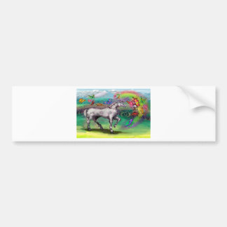 Autocollant De Voiture Féeries de papillons Unicorne arc-en-ciel