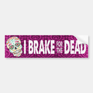 Autocollant De Voiture Feliz Muertos - "je freine pour le mort "
