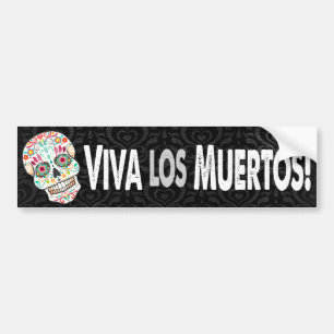 Autocollant De Voiture Feliz Muertos - "visibilité directe Muertos de