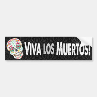 Autocollant De Voiture Feliz Muertos - "visibilité directe Muertos de