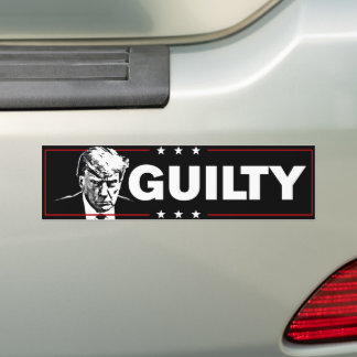 Autocollant De Voiture Felon Trump est coupable d'anti-Trump