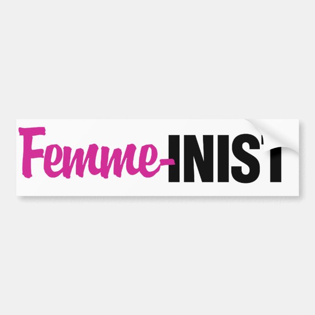 Autocollant De Voiture Féministe (Devant)