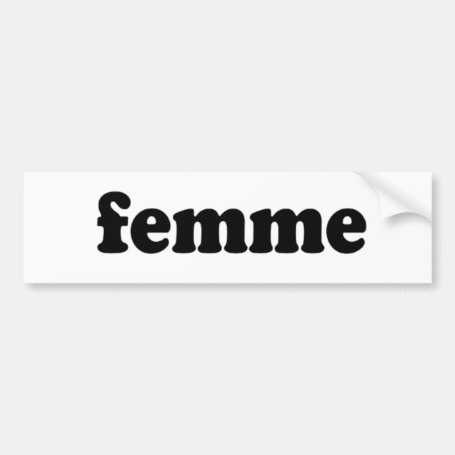 AUTOCOLLANT DE VOITURE FEMME (Devant)