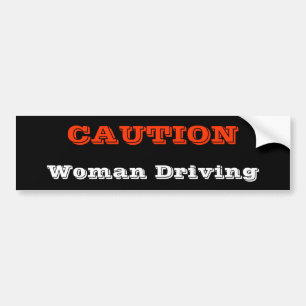 Autocollant De Voiture Femme conduisant