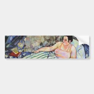 Autocollant De Voiture Femme dans la chambre Bleue (par Suzanne Valadon)