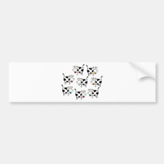 Autocollant De Voiture Femme de 8 vaches