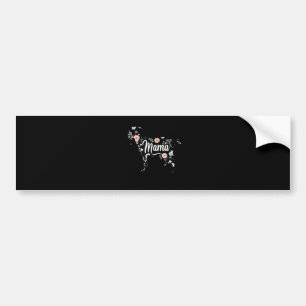 Autocollant De Voiture Femme Mama Chèvre Floral Maman Lover Mor Grand-mèr