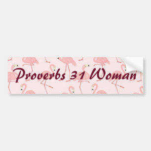 Autocollant De Voiture Femme rose des proverbes 31 de Flamant rose