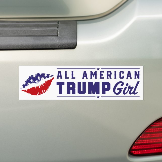 Autocollant De Voiture Femmes américaines de Trump pour Trump 2024 (En voiture)