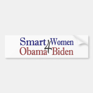 Autocollant De Voiture Femmes futées pour Obama Biden