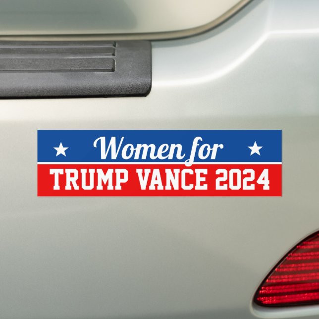 Autocollant De Voiture Femmes pour Trump Vance 2024 (En voiture)