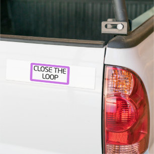 Autocollant De Voiture Fermer la boucle   Vinyle résistant aux intempérie