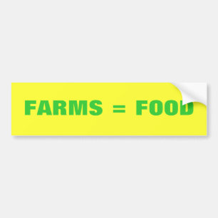 Autocollant De Voiture Fermes = nourriture