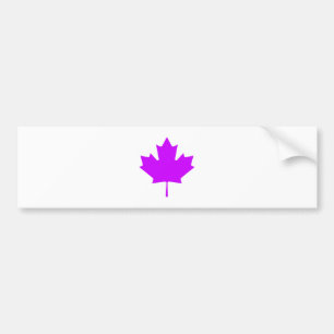 Autocollant De Voiture Feuille d'érable PurpleTransp les cadeaux de Zazzl
