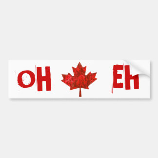 Autocollant De Voiture Feuille d'érable urbaine sale de jour du Canada